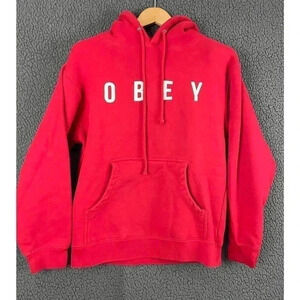 Red Hoodie Sweatshirt SMALL Independent Trading Company